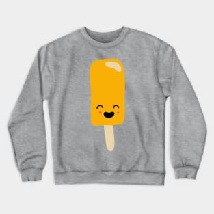 Orange Tangerine Cute Kawaii Popsicle Frozen Treat Crewneck Sweatshirt